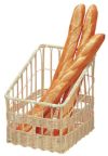2個　籐製　フランスパンスタンド　No.366　PPV44 萬洋 籐フランスパンスタンド No.366 PPV44【送料無料】